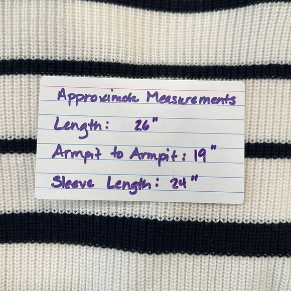 Talbots Black & White Striped Sweater - Picture 7 of 7